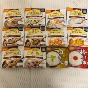 Onishi Foods Alpha rice 12 types Set 5 years storage 12Kinds From Japan New - Picture 1 of 5