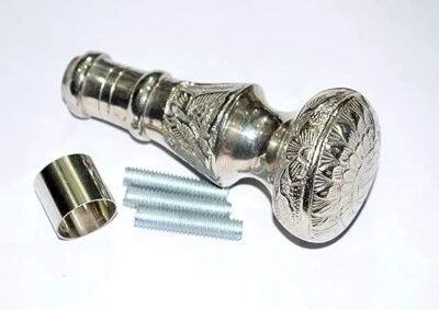 Handmade Brass Victorian Designer Knob Handle for Wooden Walking Stick Cane - Image 1 of 3