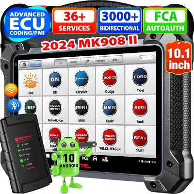 Autel MaxiCOM MK908 II KFZ OBD2 Diagnosegerät Allsystemdiagnose ECU Codierung DE - Bild 1 von 4