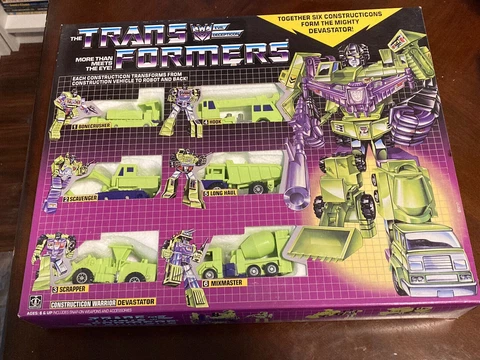 Transformers G1 Devastator Combiner Set Brand New with Box Cover
