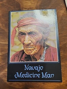 Postcard Saltwater Navajo Medicine Man Vintage Southwest Native American Art - Picture 1 of 2