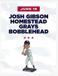 Washington Nationals Josh Gibson Bobblehead SGA 6/18 NIB NEVER Opened Fast Ship - Picture 1 of 6
