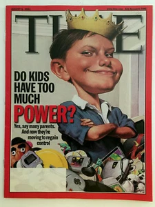 Time Magazine August 6, 2001 Do Kids Have Too Much Power? No Label - Picture 1 of 2