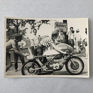 Vintage Motorcycle Racing Photo photograph Rider Theo Bult 1971 Yamsel Bike - Picture 1 of 7