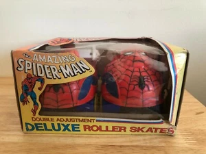 Vintage Spiderman Roller Skates Larami 1979 Marvel - Picture 1 of 12
