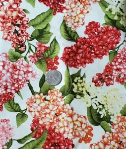 2 yds Quilt Sewing Fabric Lilac Pattern Botanica 3 #8420 Pinks Whites Flowers - Picture 1 of 3