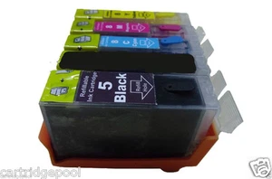 4er Pack Wiederbefüllbare Tintenpatronen für Canon PGI-5 CLI-8 PIXMA MX700 iP3300 iP3500 - Bild 1 von 1