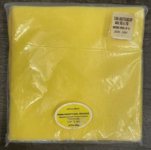 Vintage JC Penny Buttercup 16”x16” Cloth Dinner Napkins Set Of 4 NIP - Picture 1 of 1