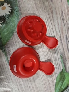 Tupperware Puddingförmchen Sturzform Reis Portionsform Duo rot - Bild 1 von 4