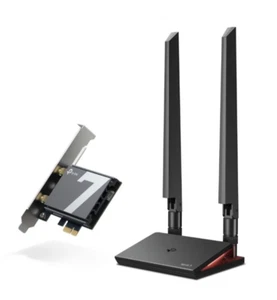 TP-Link Archer TBE550E WiFi 7 Adapter WLAN BE9300 Triband, PCI Express, Bluetoot - Bild 1 von 10