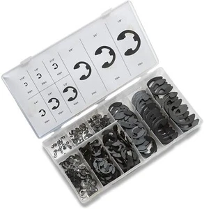 NEIKO 50455A E-Clip Assortment Set | 300 PCS, 9 SAE Sizes, Heat Treated Exter... - Picture 1 of 7
