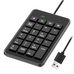 Wired 10-Key USB Keypad Number Pad Portable Numeric Laptop PC Desktop - Picture 1 of 7