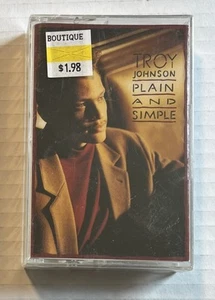Plain & Simple by Troy Johnson (R&B) 1993, Word/Epic Cassette Tape- New Sealed - Picture 1 of 6