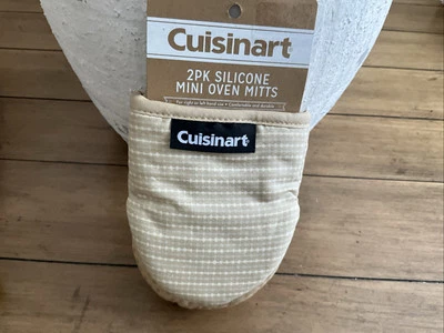 Mini guantes de silicona para horno Cuisinart agarre antideslizante talla única juego de 2 nuevos Foto 1 de 4
