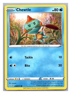Chewtle 026/072 - Pokémon Shining Fates Regular NM - Picture 1 of 3