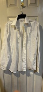 Boys Izod Long Sleeve White Button Down Shirt 20 Husky - Picture 1 of 7