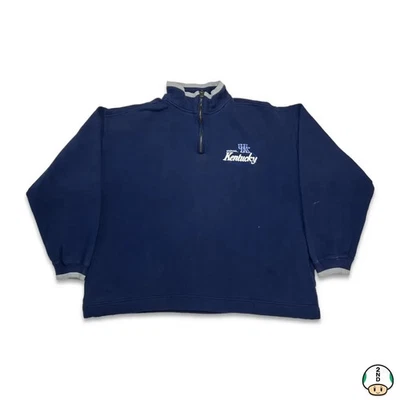 Sudadera De Colección Pro Player University of Kentucky Wildcats Hombres Mediana Y2K 1/4 Cremallera Foto 1 de 4