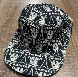 Vintage Los Angeles Raiders APEX Snapback Hat 90S All Over Logo NYLON - RARE - Bild 1 von 8