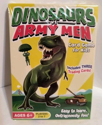 Dinosaurs vs. Army Men Match Card Game for Kids Ages 6+ New! Sealed Free Ship! - Image 1 of 4