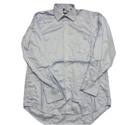 Camisa de vestir Donald J. Trump Signature Collection para hombre 16 34/35 azul a rayas Foto 1 de 4