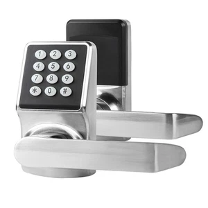 Electronic Door Lock with Door Handle,Keypad Door Lock with Handle,Smart Lock... - Picture 1 of 6