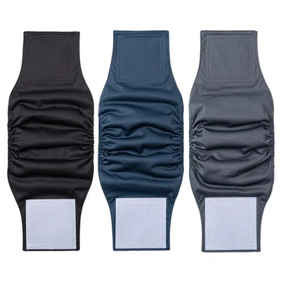 1 Pack 3 Pañales Reutilizables para Perros Lavables Bandas para Vientre Masculino para Perros, Alta Absorción Foto 1 de 4