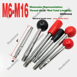 Handle Rod/Machine Tool Joystick/Double-Ended Screw Thread/With Handle Cover - Picture 1 of 5