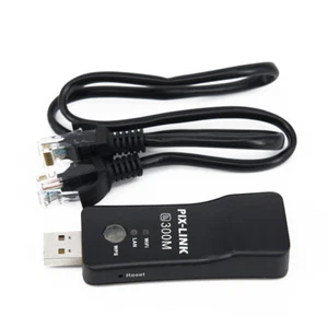 300 Mbps Wireless LAN Adapter WiFi Dongle RJ-45 Ethernet Cable For Smart TV #New - Picture 1 of 5