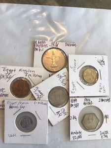 Lotto monete Egitto e Arabe assortite - Foto 1 di 18