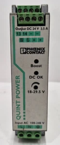PHEONIX CONTACT QUINT-PS/1AC/24DC/3.5 POWER SUPPLY - Picture 1 of 7