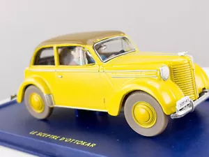 TIN19 Atlas 1/43 TINTIN en Voiture : L'Opel Olympia Cabriolet *Occasion - Foto 1 di 3