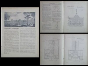 LA CONSTRUCTION MODERNE Nr. 17 1921 MOULINS SAINT HUBERT, MARIE ECOLE - Bild 1 von 1