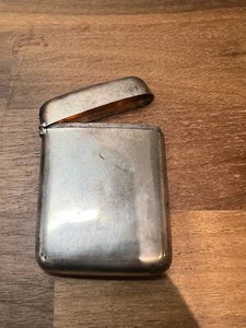 VICTORIAN SILVER CARD CASE - LONDON 1885 - Picture 1 of 16