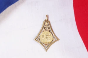 Médaille Art Nouveau Athlétisme en or 18k, course de relais, jeux olympiques - Picture 1 of 6