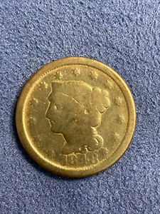 1848 geflochtenes Haar großer Cent - Bild 1 von 3