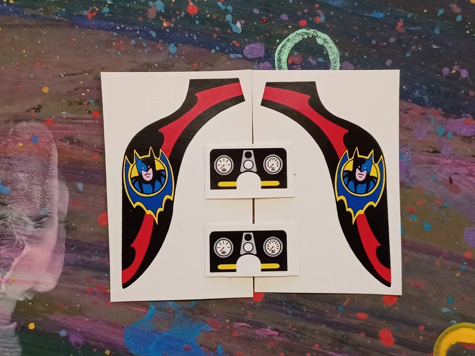 Corgi 268 Batman Bat Bike Reproduction Stickers - Image 1 of 1