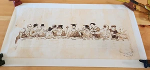 SEHR SELTEN! Komödie Letztes Abendmahl DRUCK von: Tom Dudzick (SIGNIERT) - Bild 1 von 7