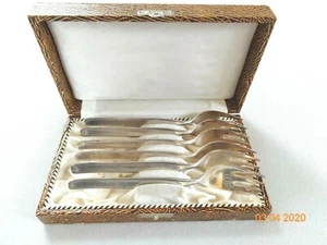 Silber Kuchengabeln im Besteckkasten / 90ziger Auflage - Bild 1 von 5