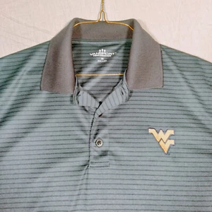 West Virginia University Golfshirt Größe S NCAA blau mit besticktem WV Logo - Bild 1 von 13