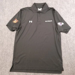 Under Armour Shirt Mens S Polo Black Baltimore Orioles Ravens Sports Athleisure  - Picture 1 of 10