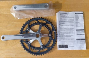 NOS Shimano Tiagra FC-4401 175 mm Double Crankset 52 x 39T Silver / Black - Picture 1 of 10