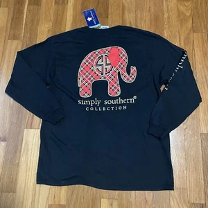 NWT simply says are in black long sleeve T-shirt for girls size large - Picture 1 of 5