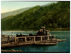 New Zealand, Punt On Inaugahua River Vintage Photochrome,  Photochromie, Vinta