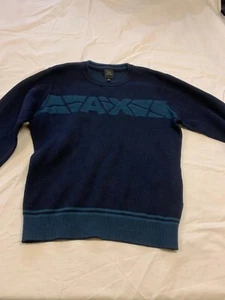 Armani Exchange Navy Blue Sweater For Boys, Size 12A/154cm, Good Condition - Picture 1 of 4