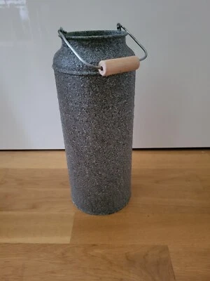 Milchkanne Vase Dekokanne Granit Grau Ikea Socker - Bild 1 von 3