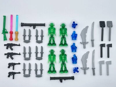 Lego - Minifigure Accessories Alien New! Sword Trans-dark blue crystals Shovel - Image 1 of 2