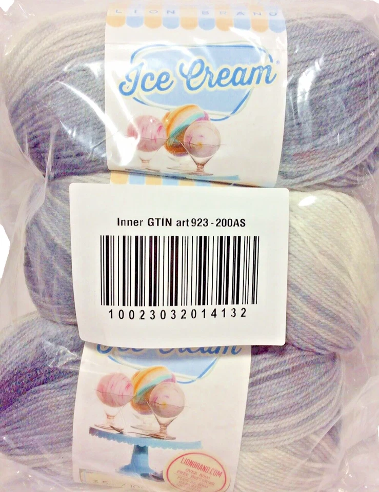 Paquete de 3 hilos para helados marca Lion “galletas y crema” Foto 1 de 1