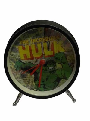 Marvel Super Heros Alarm Clock Captain America, Hulk, Iron Man Working vtd - Image 1 of 4