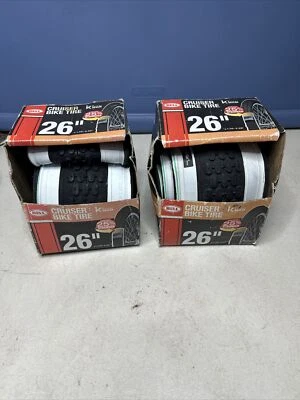 2 Bell 26" WHEEL Cruiser Bike Bicycle Kevlar Fiber Tires - Image 1 of 3