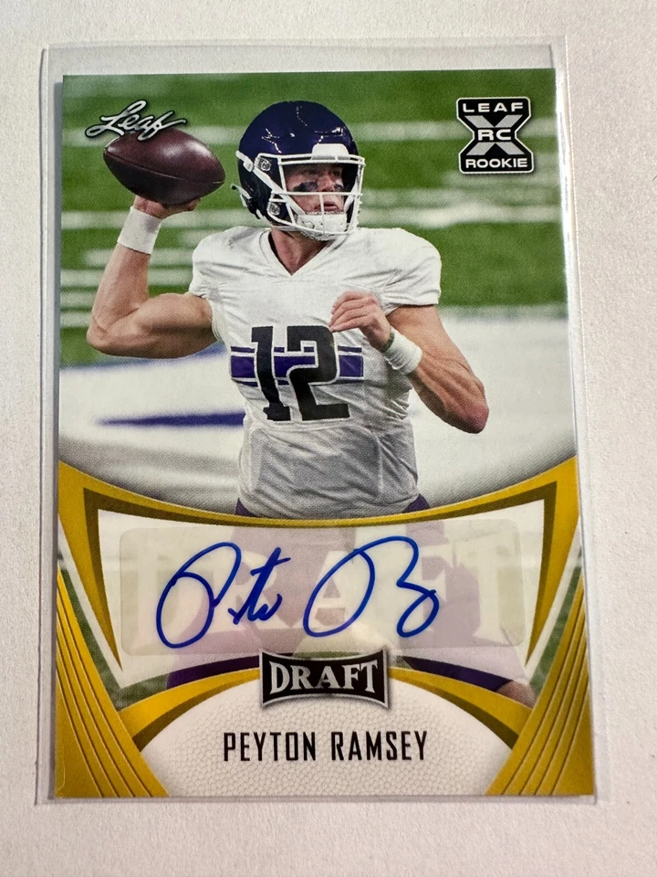 K127,298 - 2021 Leaf Draft Autographs Gold #BAPR1 Peyton Ramsey Auto - Image 1 of 1